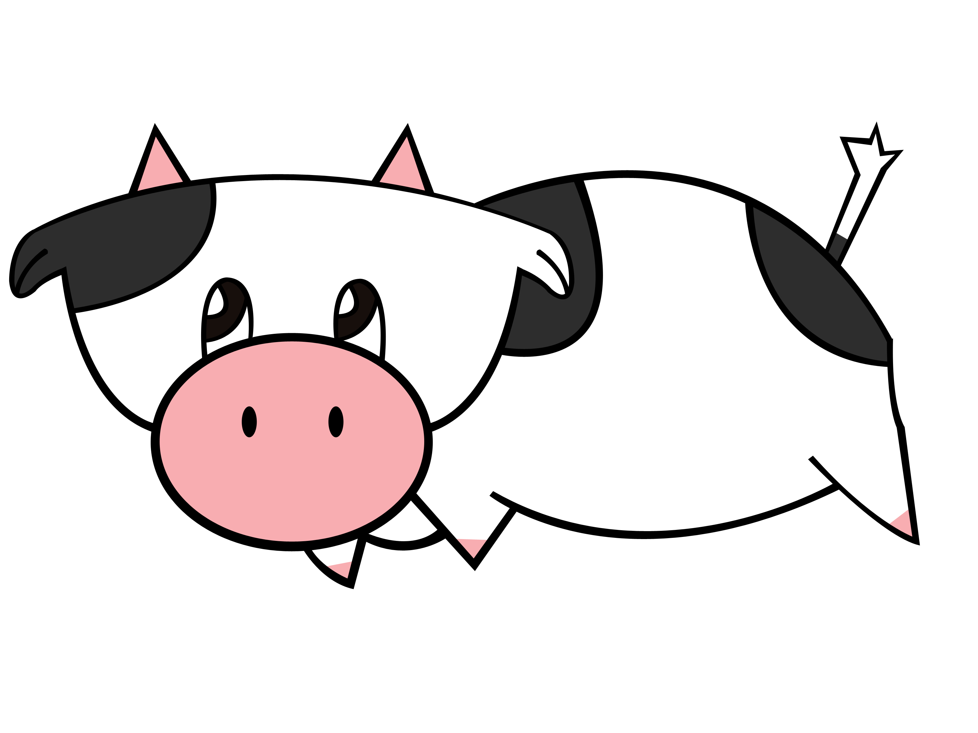 3200x2400 cow drawing easy obsession how to draw a attachment