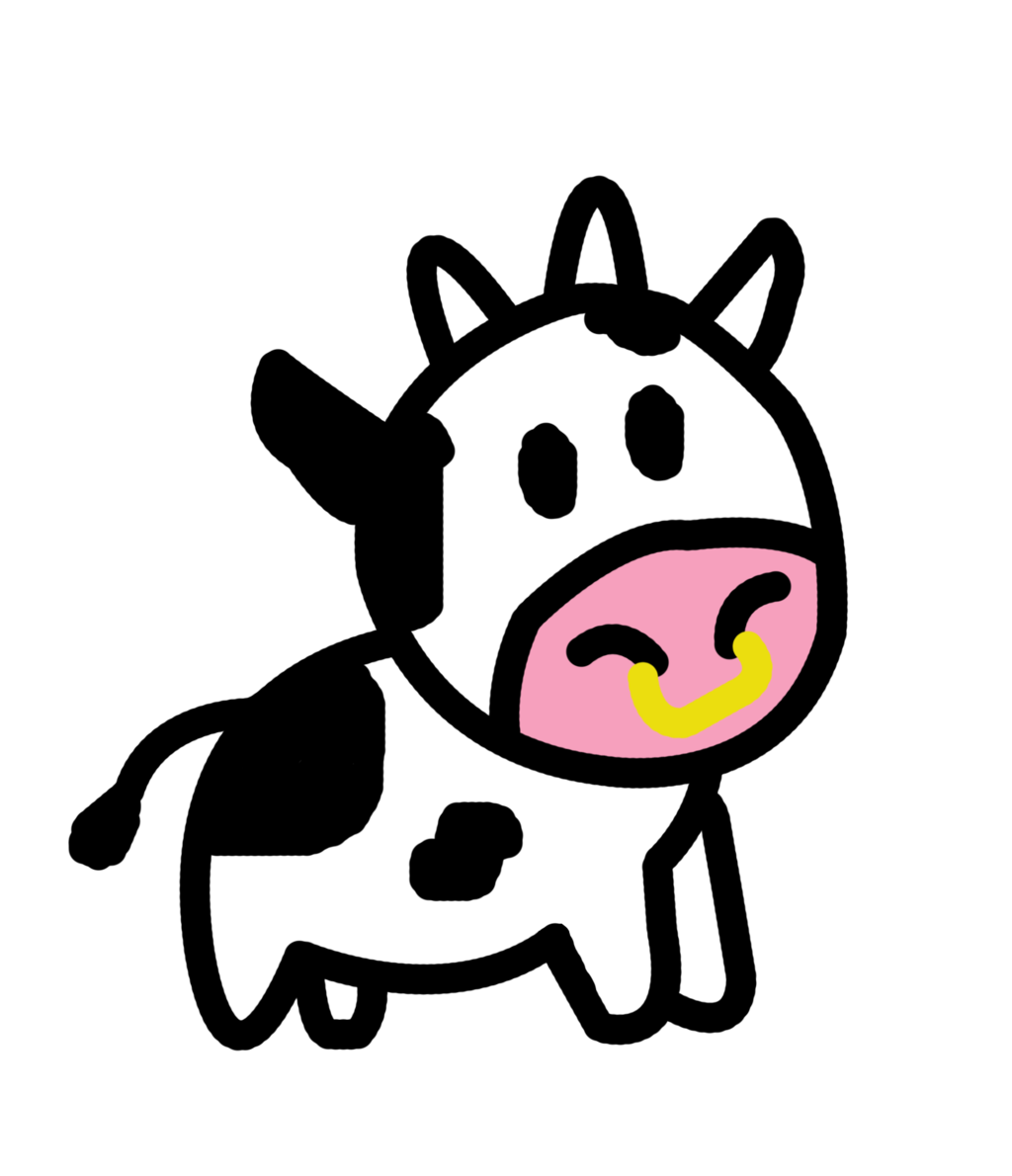 1024x1190 Cow Clipart Easy Pencil And In Color Cow Png