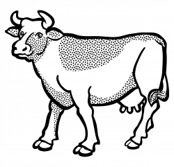 250x241 Drawing Farmer Cow, Picture