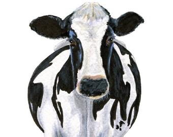 340x270 Colored Pencil Cow Etsy