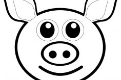 236x157 Cow Face Drawing Clipart Picture Side Simple Cartoon Outline