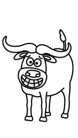 250x444 Numbers Drawing Cow, Picture