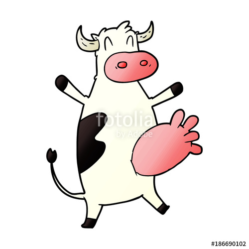 500x500 Cartoon Cow Swinging Udder Stock Image And Royalty Free Vector