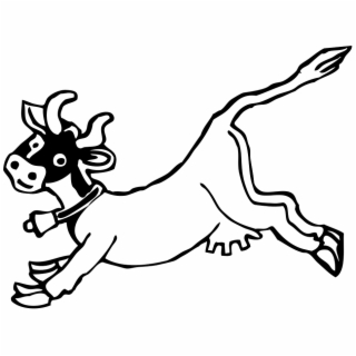 320x320 hd cow jumping cartoon cowbell udder
