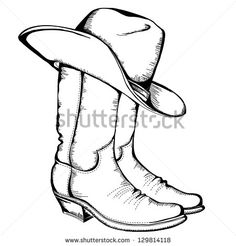 236x246 Huge Collection Of 'cowboy Hat And Boots Drawing' Download More