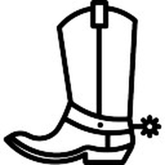 Cowboy Boot Line Drawing | Free download on ClipArtMag