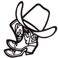 Cowboy Boots And Hat Drawing | Free download on ClipArtMag