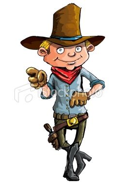 258x380 Cartoon Cowboy Pointing In Card Ideas Cartoon, Drawings
