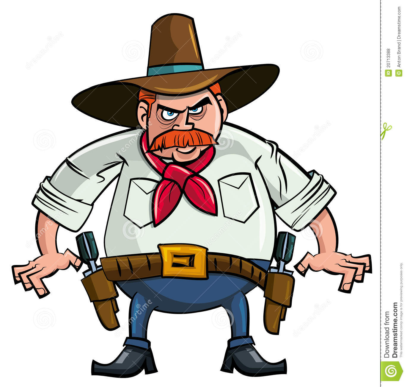 1369x1300 Cowboy Cartoon Drawings Cartoon Cowboy Ready To Draw His Guns