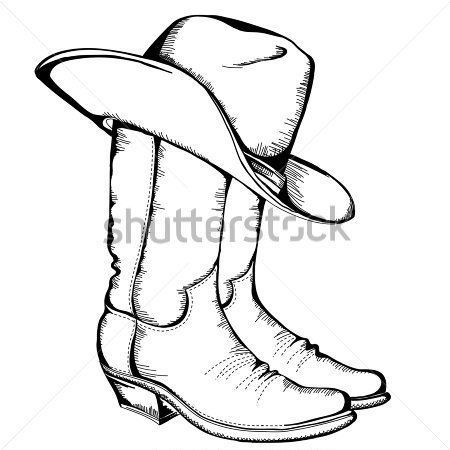 450x450 Huge Collection Of 'cowgirl Boots Drawing' Download More Than
