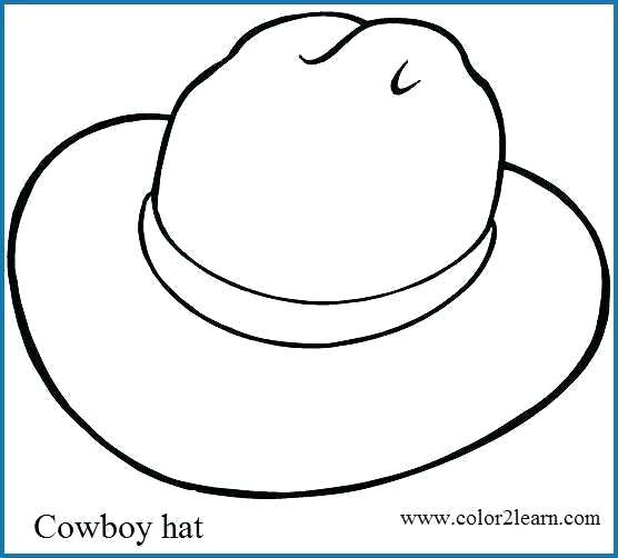 556x502 Cowboy Hat Coloring Pages