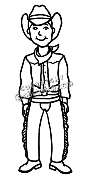 300x600 Cowboy Clipart For Kids