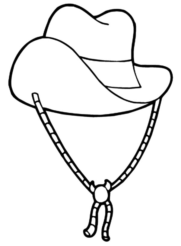 600x812 Cowboy Hat For Woman Coloring Pages Kids Play Color