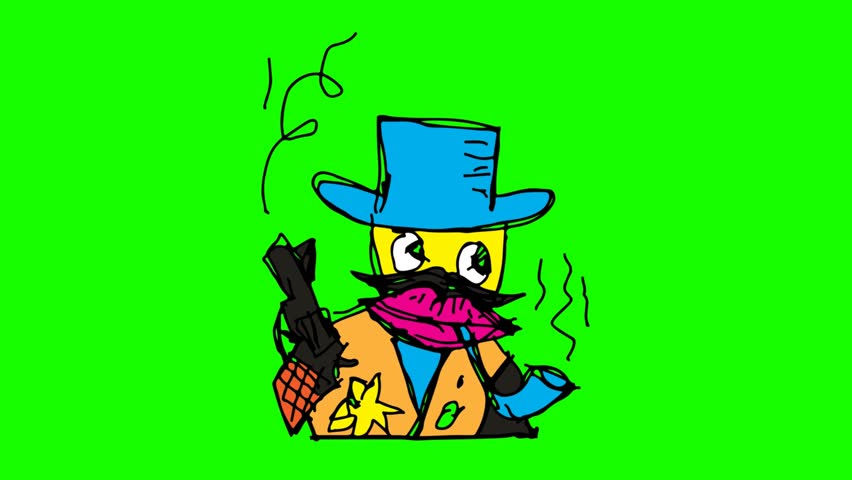 852x480 Kids Drawing Green Screen With Stock Footage Video