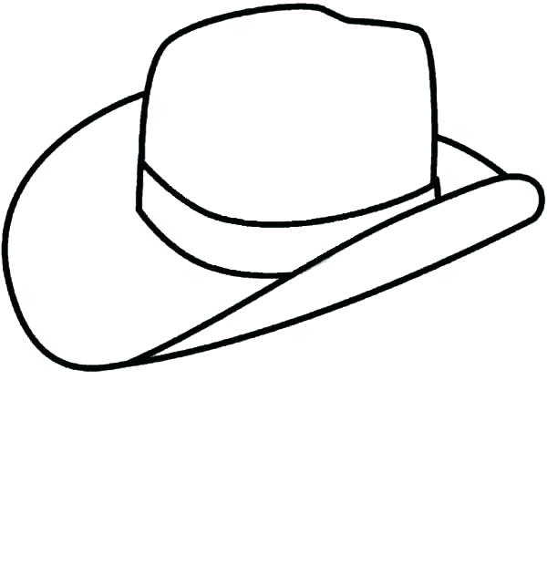 Cowboy Hat Line Drawing | Free download on ClipArtMag