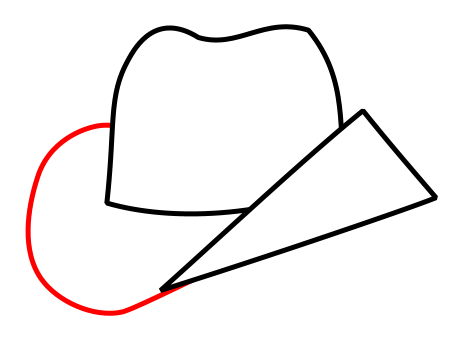 450x350 Drawing A Cartoon Cowboy Hat