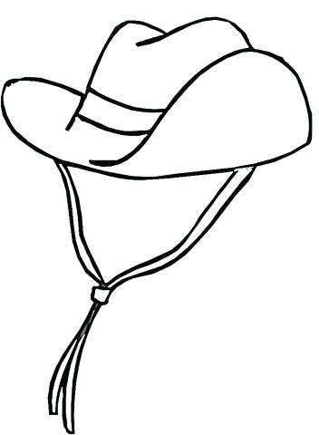 352x480 Cowboy Hat Coloring Pages