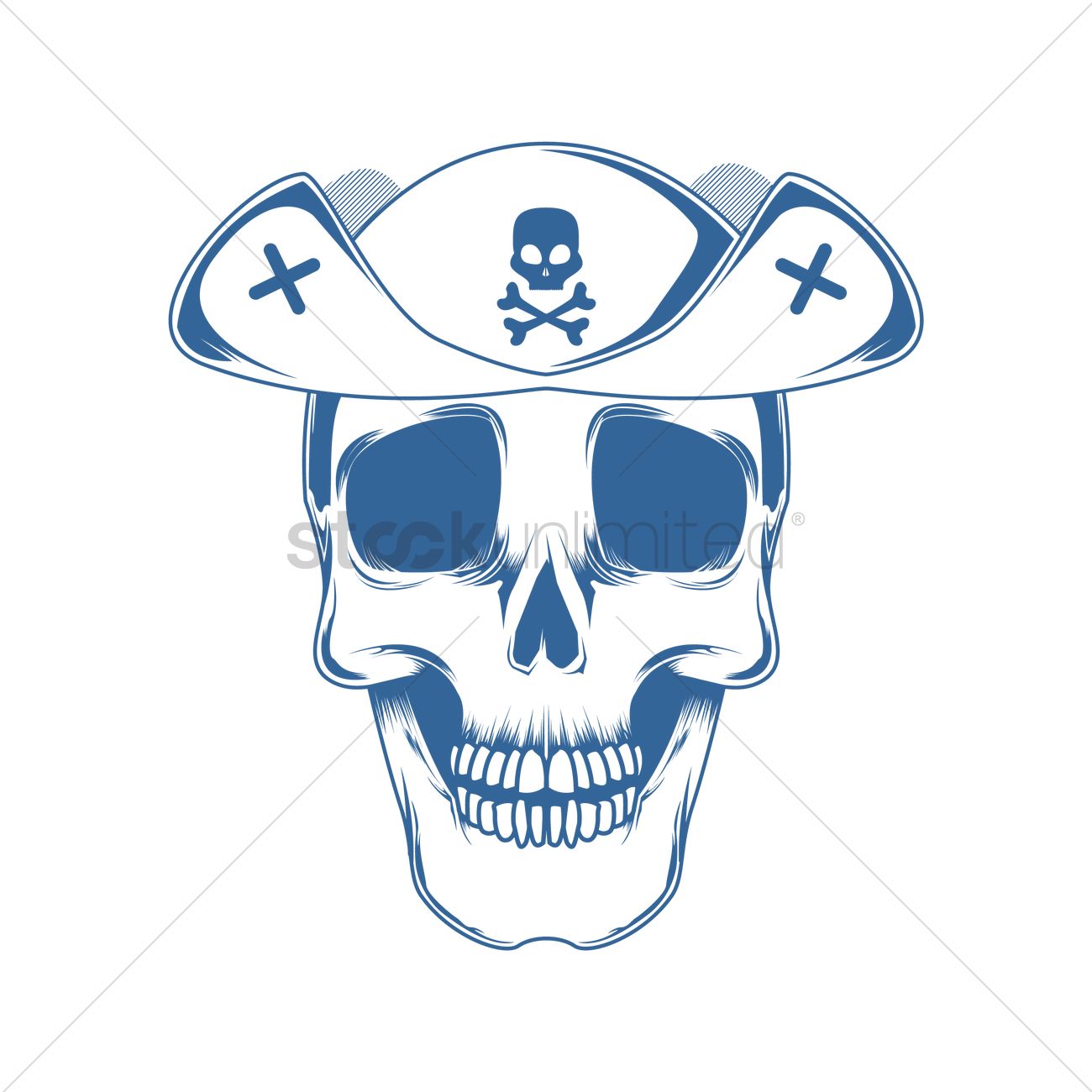 1300x1300 Cowboy Skull Vector Image