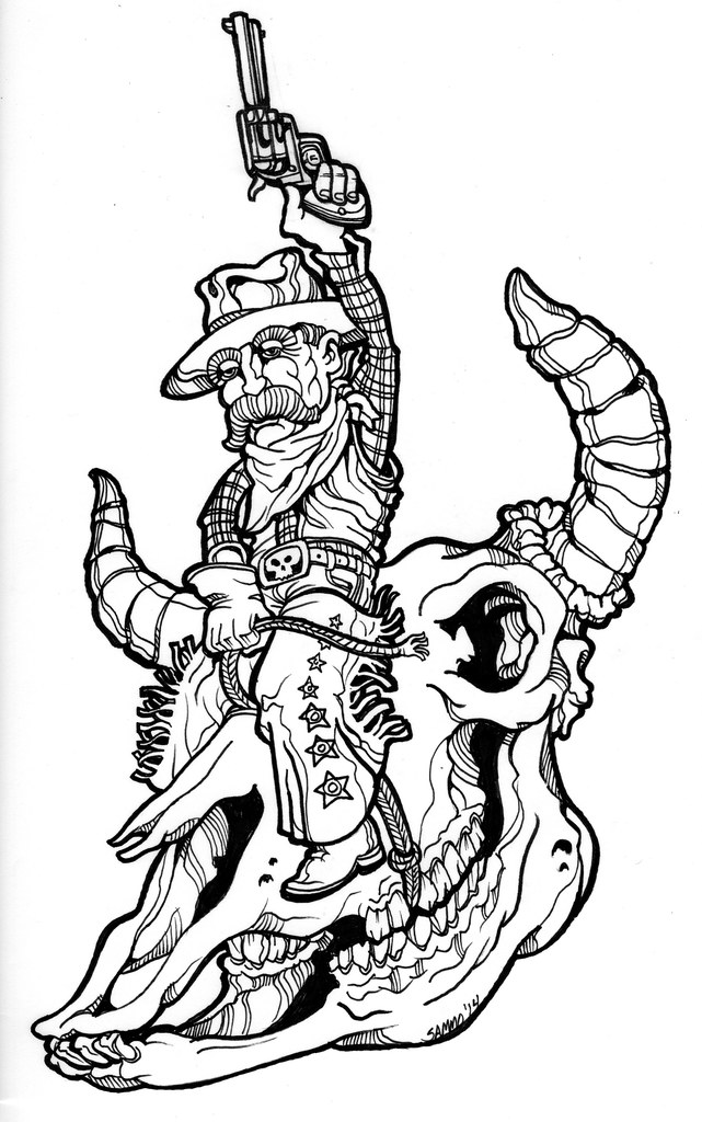 641x1024 Rat Skull Art