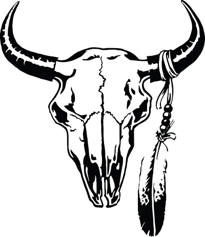 400x463 Skull Clipart Cowboy