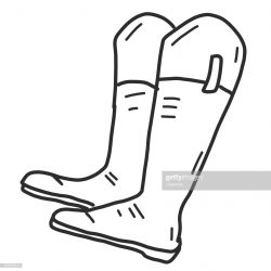 250x250 Country Boots Drawing Ballet Cowboy Cartoon Charcoal Easy Front