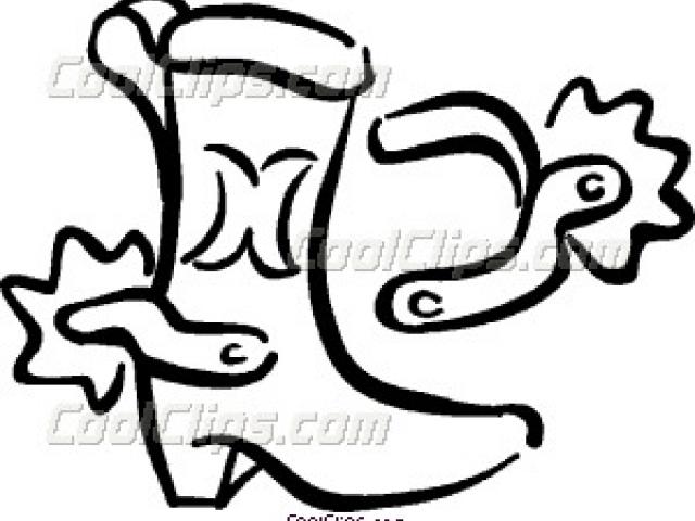 640x480 Cowboy Spurs Clipart
