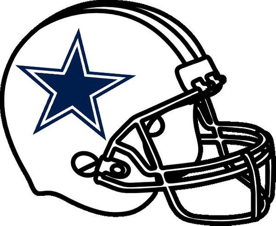 570x466 Dallas Cowboys Helmet Nfl Football Team Logo Wall Decal Vinyl Etsy