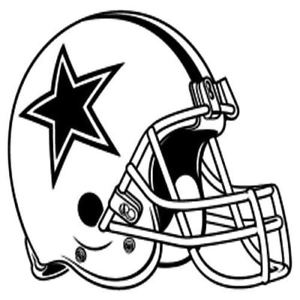 300x300 Dallas Cowboys Helmet Team Vinyl Logo Sports Free Shipping
