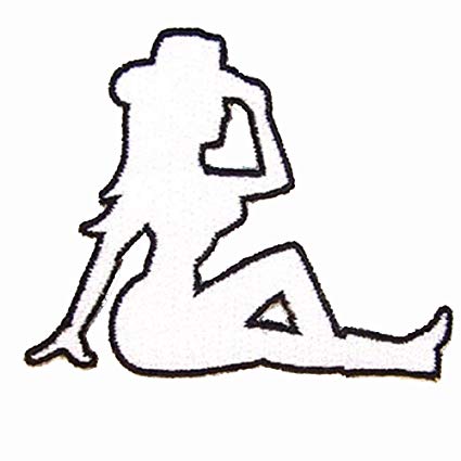425x425 Large Cowgirl Trucker Mudflap Girl Babe Silhouette W