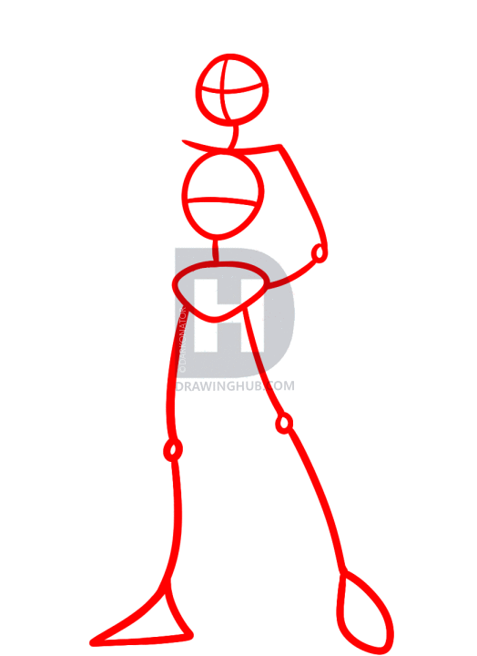 524x720 How To Draw A Cowgirl, Step