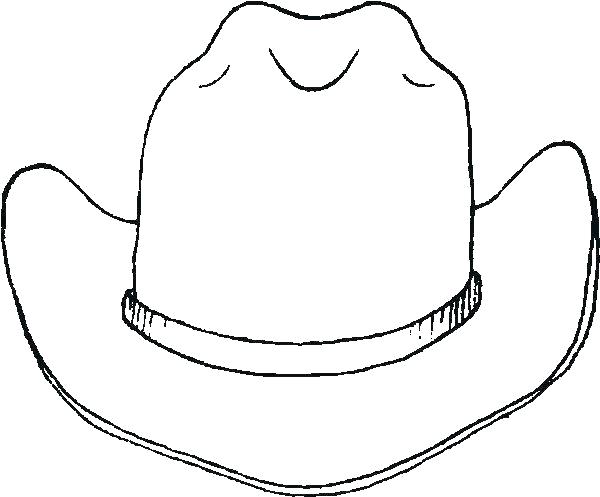 600x497 Cowboy Hat Craft Template