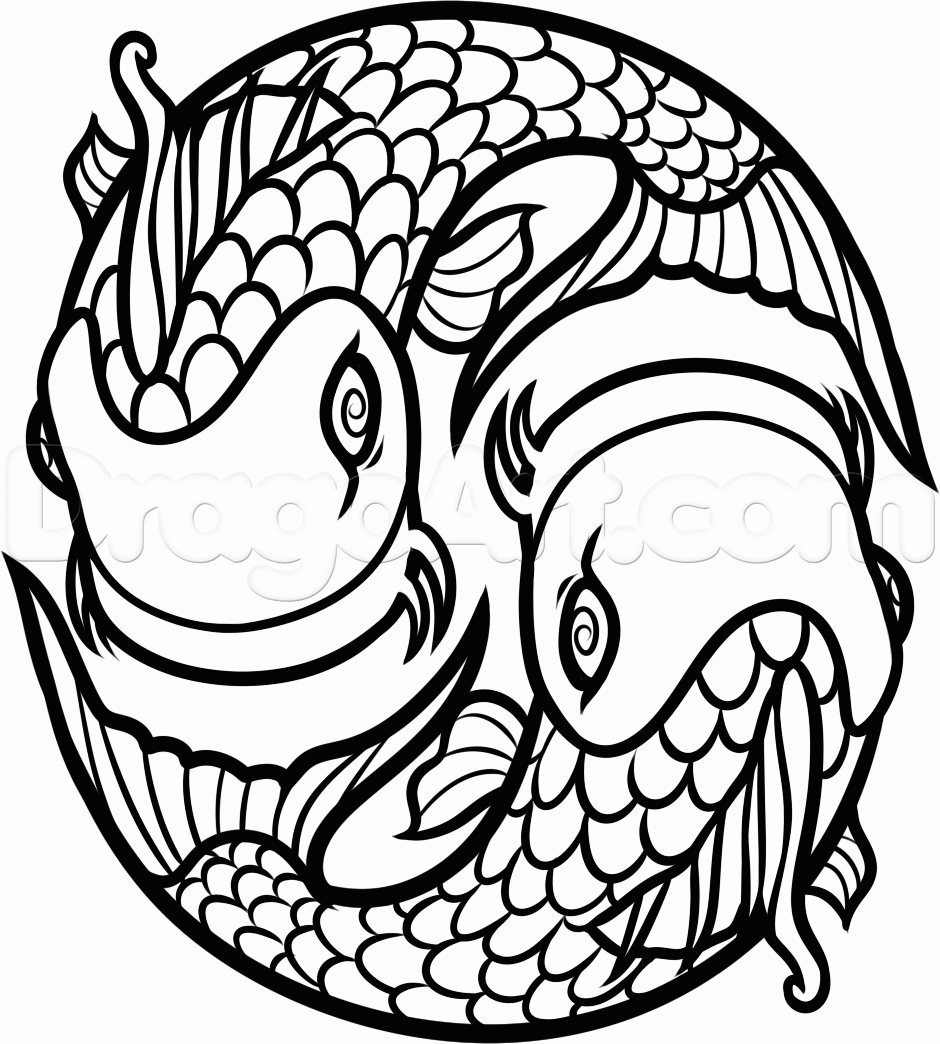 940x1044 Step How To Draw Koi Fish