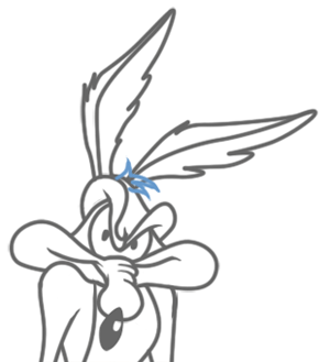 300x329 How To Draw Wile E Coyote