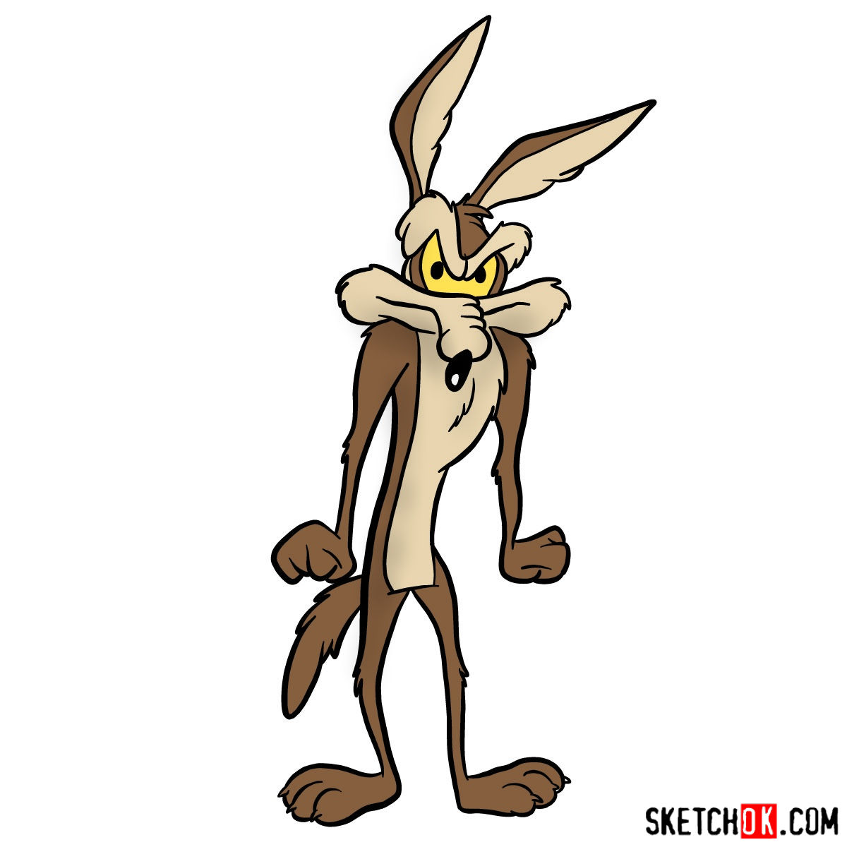 1200x1200 How To Draw Wile E Coyote