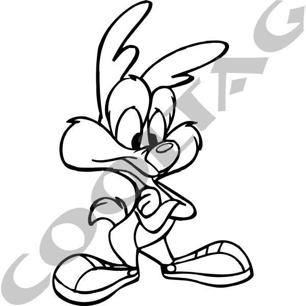 600x600 Baby Wile E Coyote Stickers Decals Cooltag