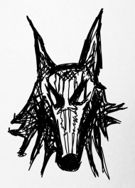 190x264 Coyote, Black, Drawing Women's Polo Shirt Spreadshirt