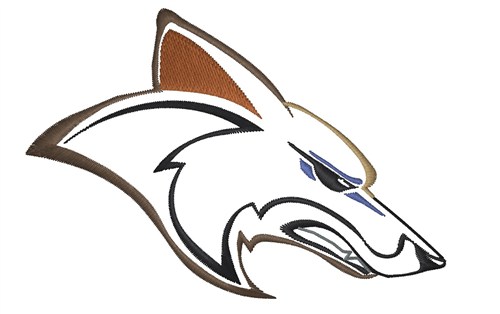 500x314 Coyote Head Embroidery Design Annthegran