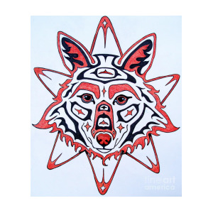 300x300 Coyote Sun Drawing
