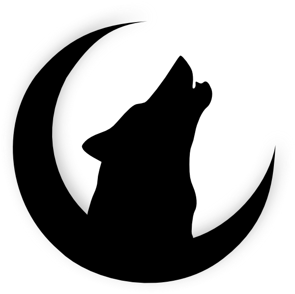 600x599 howling wolf head drawing wolf howling with moon clip art my