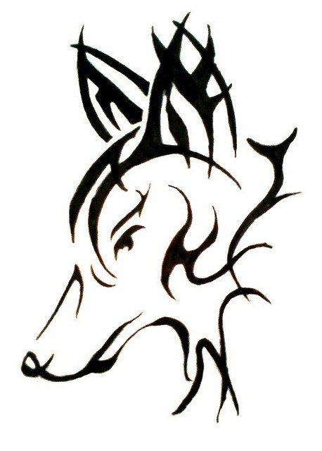 458x640 Coyote Tribal Tattoos Ideas And Designs