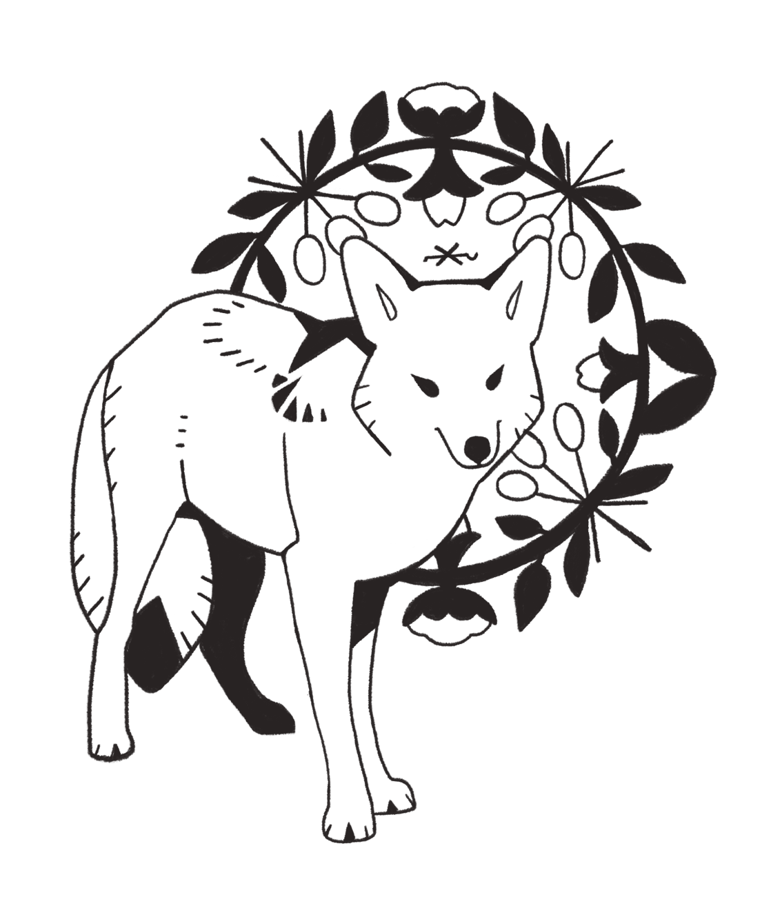 1118x1314 Illustration Black And White Birds My Art Coyote Mangycoyote