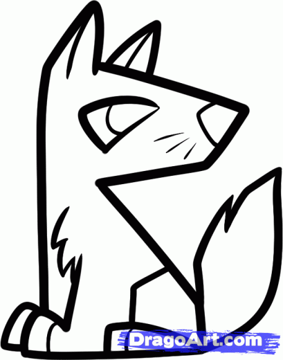 409x520 learn how to draw a coyote for kids, animals for kids, for kids