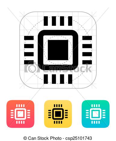 385x470 mini cpu icon vector illustration vector illustration