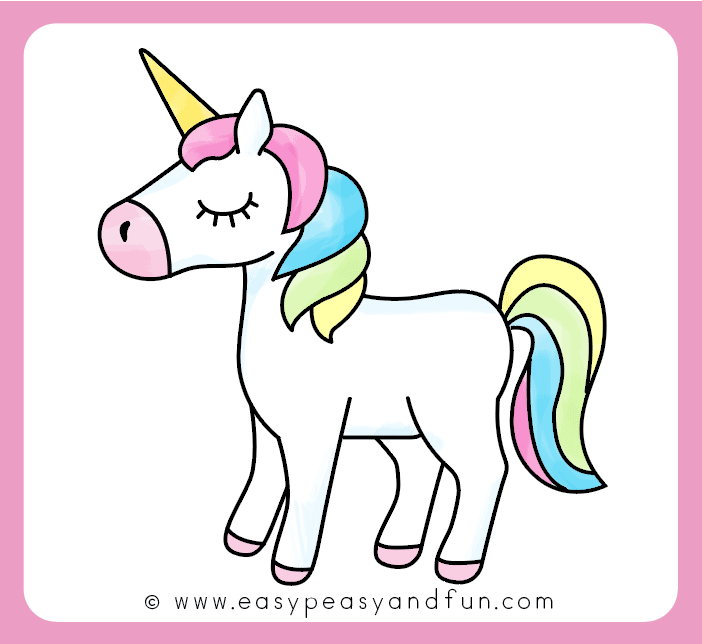 702x644 Picture Of Unicorn How To Draw An Unicorn Easy And Cute Step Step