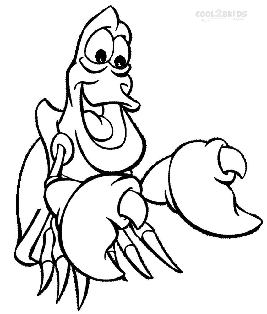 850x1000 Crab Coloring Pages Printable For Kids Intended Within