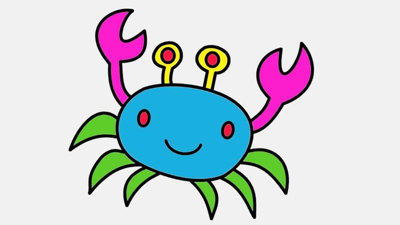 1280x720 Drawing And Coloring Crab Coloring