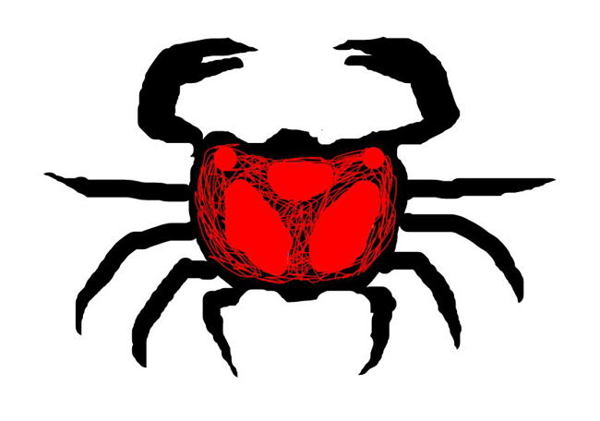 600x421 How To Draw A Crab