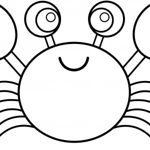 300x300 crab drawing inspirationa crab line drawing at getdrawings