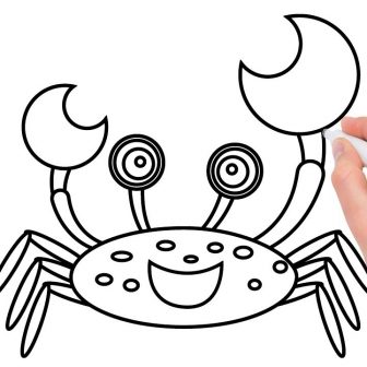 Crab Line Drawing | Free download on ClipArtMag