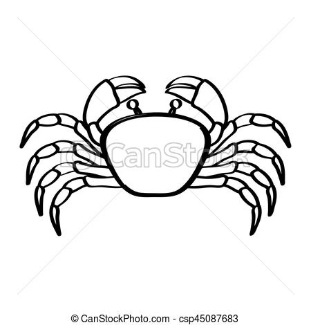 Crab Line Drawing | Free download on ClipArtMag